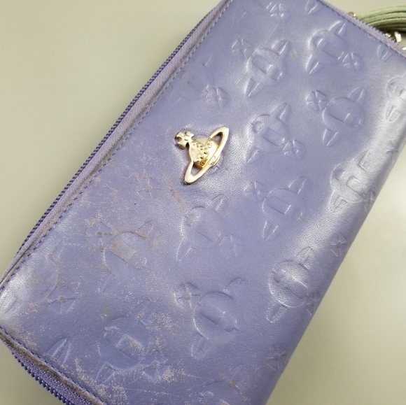 VIVIENNE WESTWOOD Beautiful Vintage Classic Zippy compact wallet/Italy - Picture 12 of 15